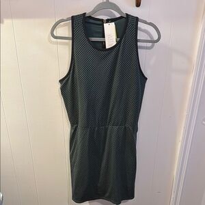 All in Motion Teal Patterned Mini Dress w/ Built in Shorts